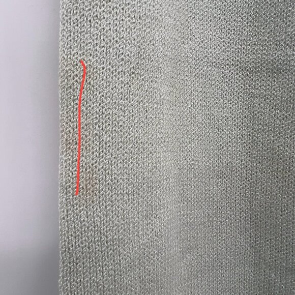 St. John Evening by Marie Gray Knit Skirt with Beaded Hem — Size 10, Light Gray - Picture 5 of 15